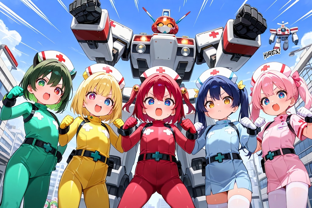 出動、メディカル戦隊ロボ！