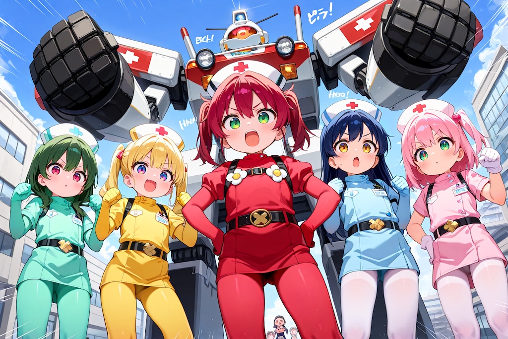 出動、メディカル戦隊ロボ！