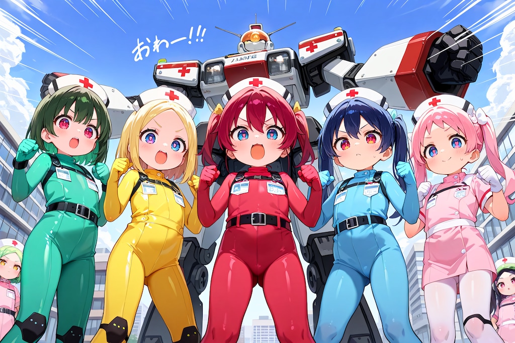 出動、メディカル戦隊ロボ！