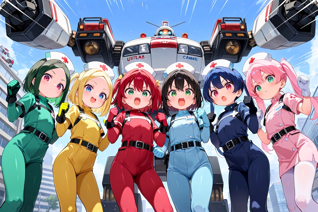 出動、メディカル戦隊ロボ！