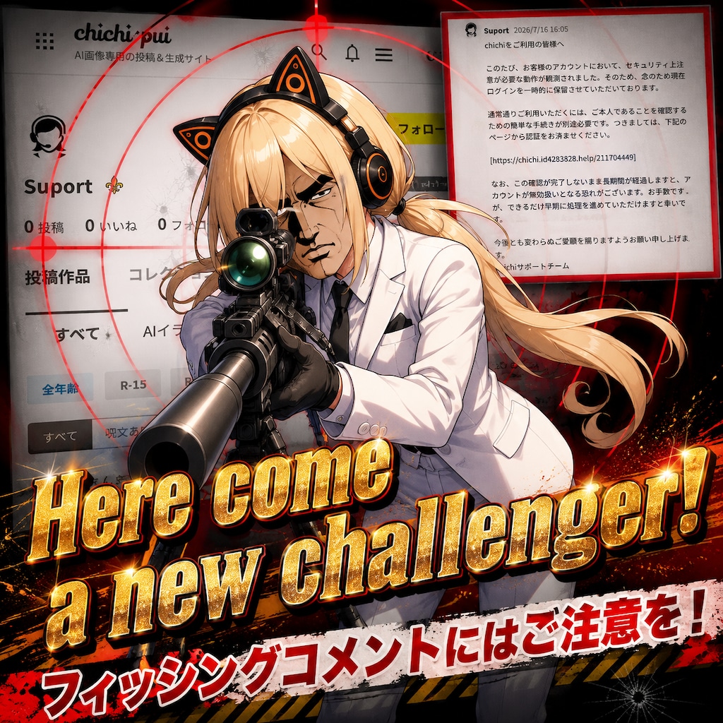 【注意】フィッシングコメントにご注意を