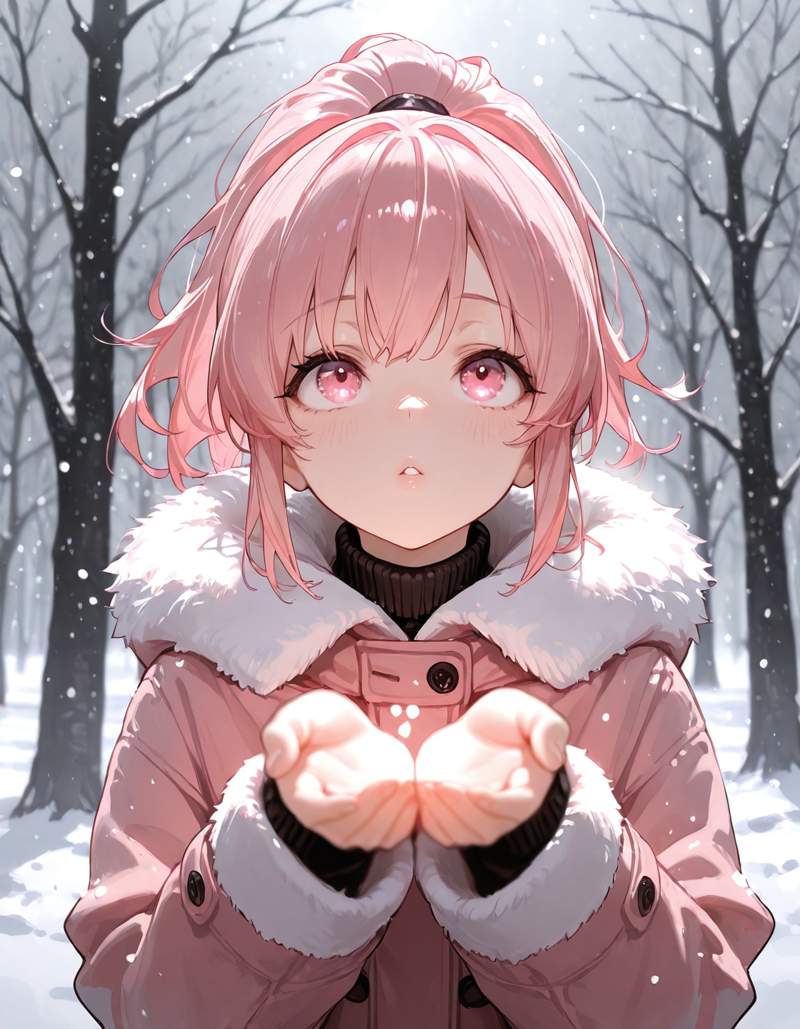 ピンクポニテちゃん | の人気AIイラスト・グラビア