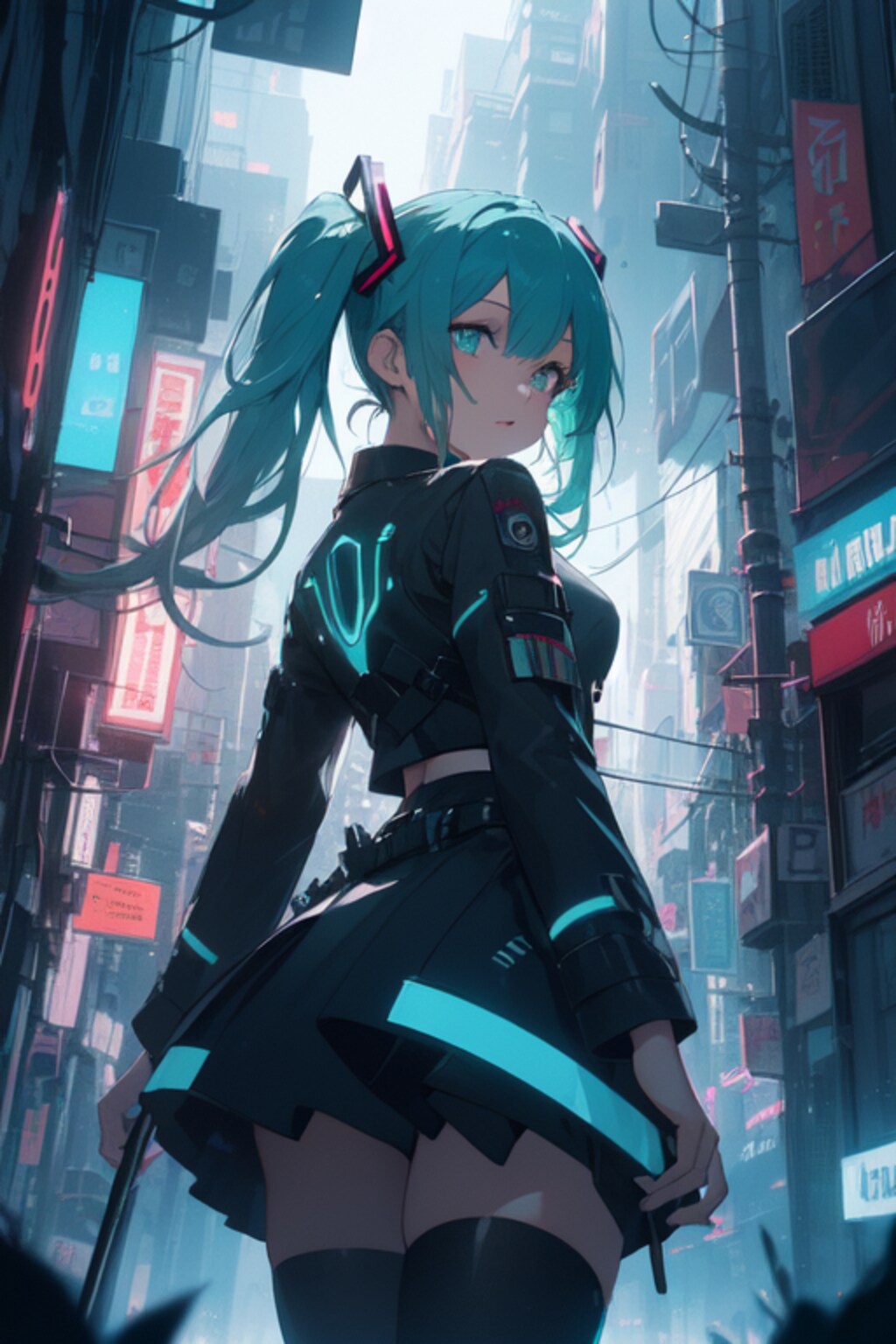 近未来、かっこかわいいミクさん