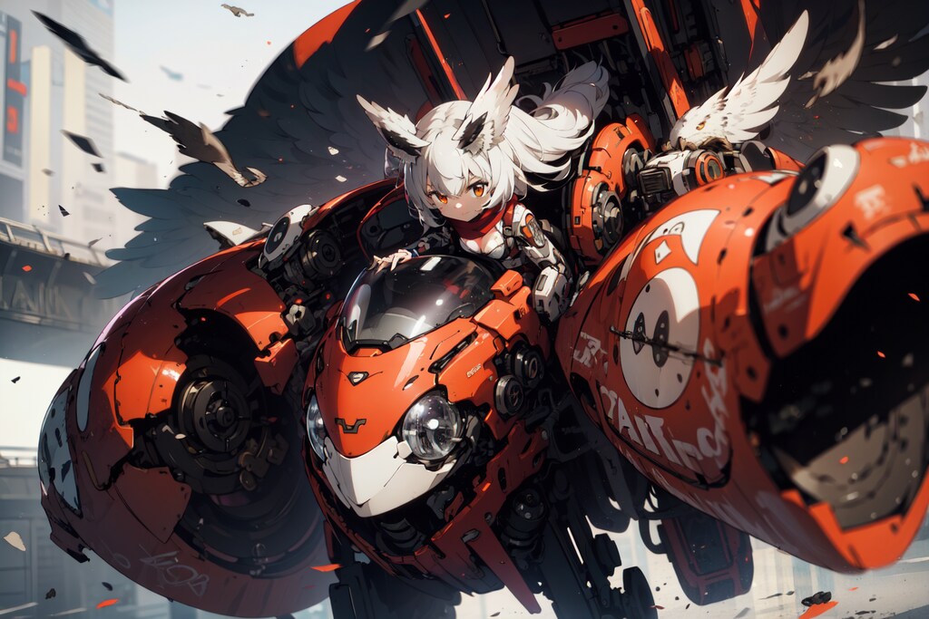 空戦装備を手に入れた赤マフラーさん