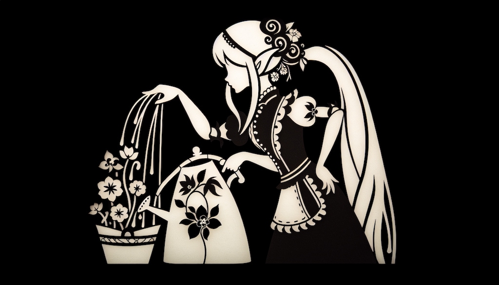 影絵人形劇風のメード