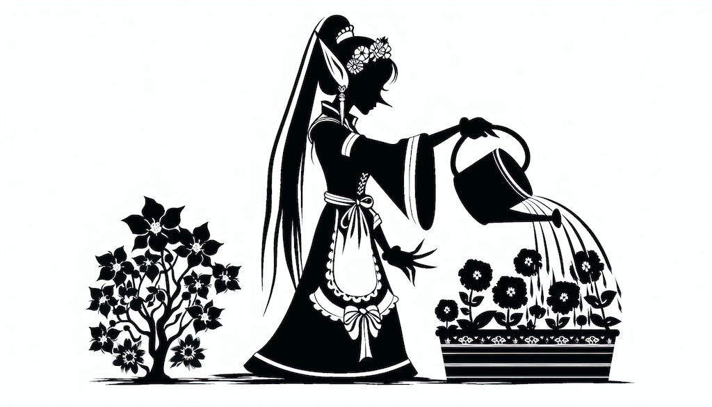 影絵人形劇風のメード