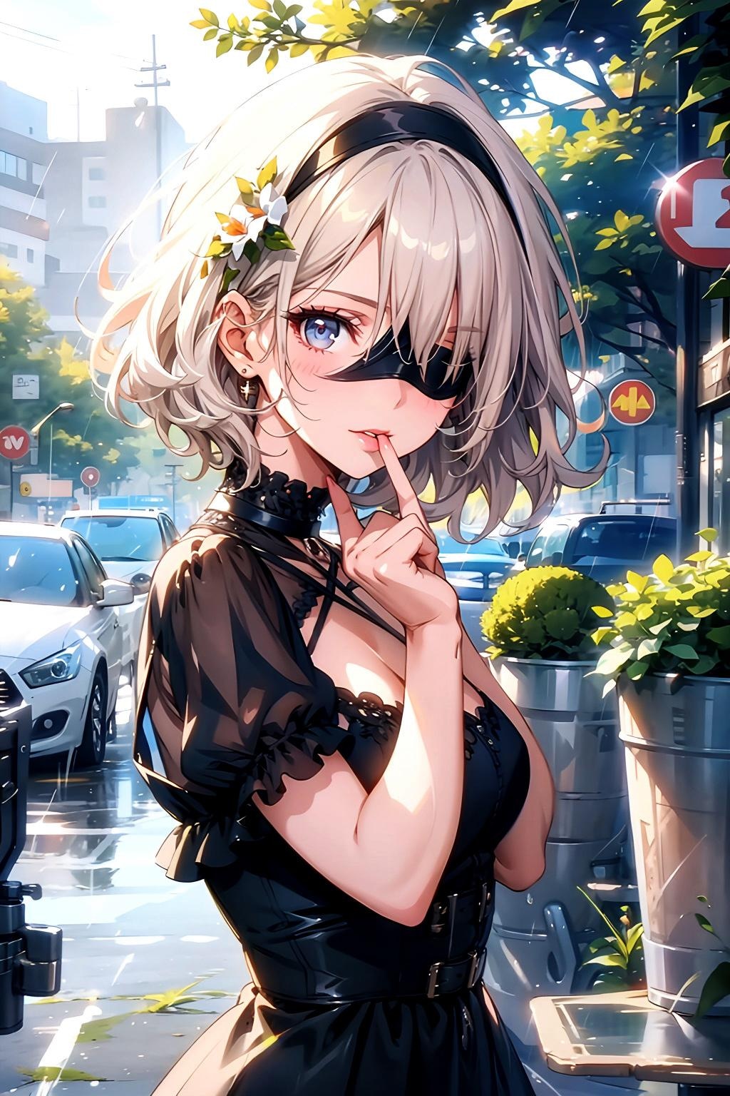 今日のトパーズちゃん　眼帯ブーム