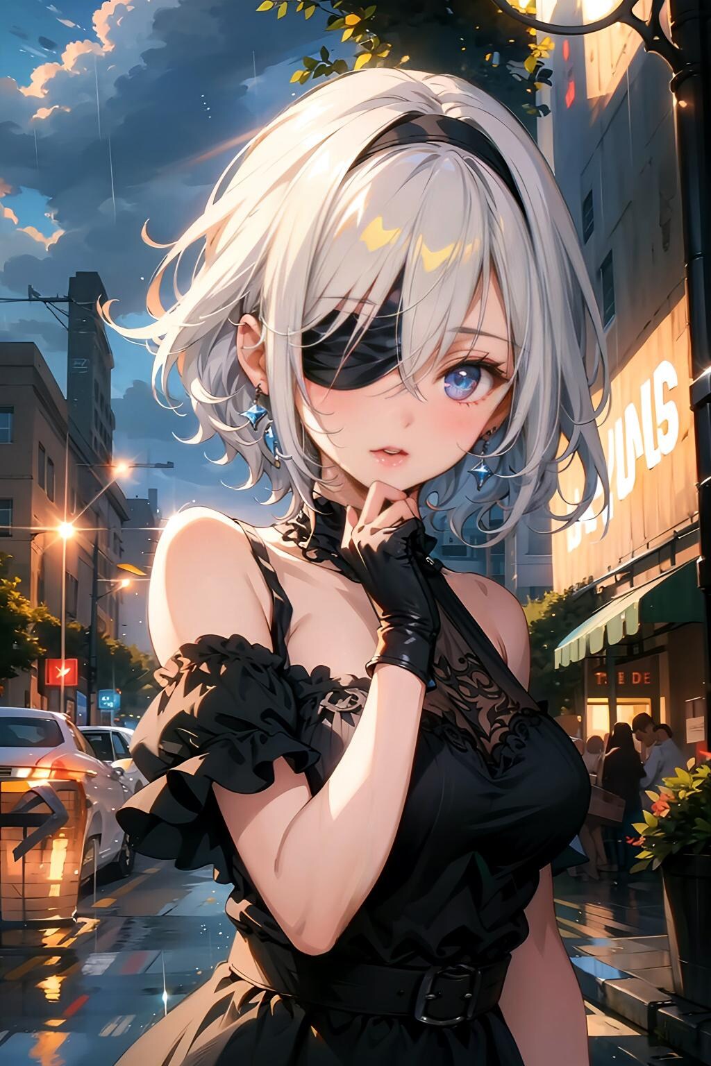 今日のトパーズちゃん　眼帯ブーム