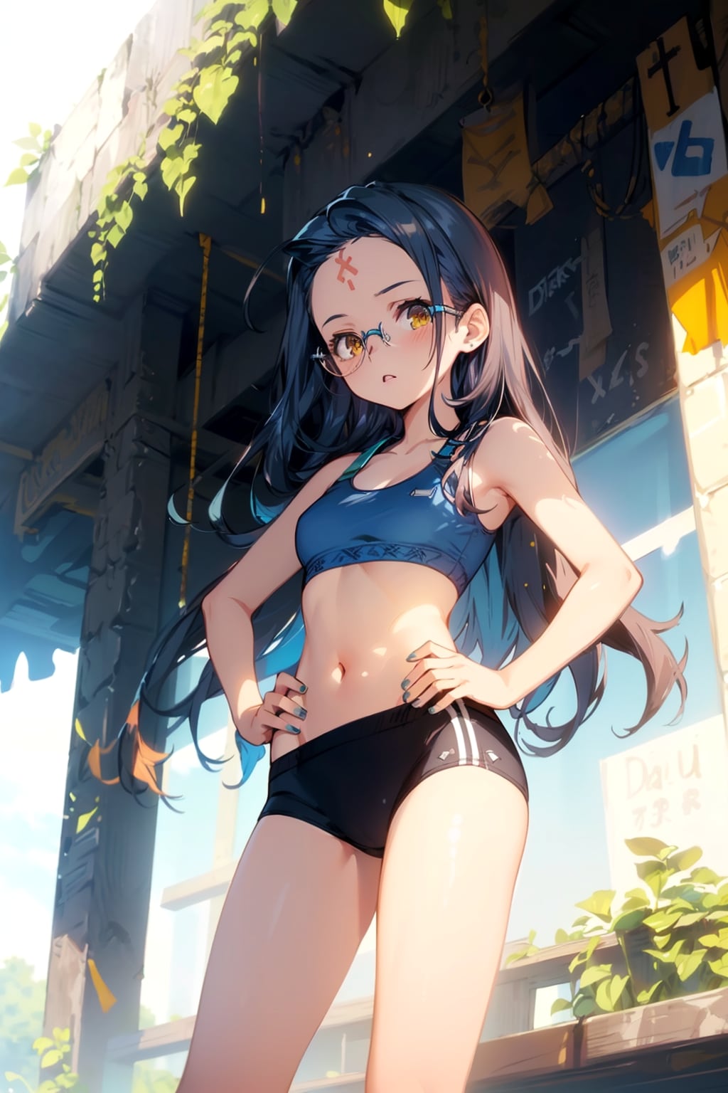 スポーツブルマの眼鏡っ娘