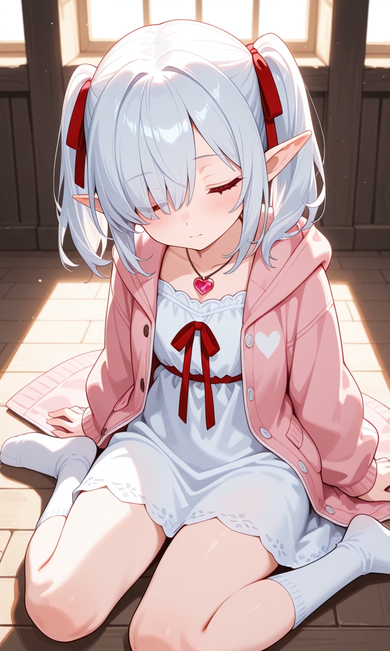 暖かいと眠いシロネさん