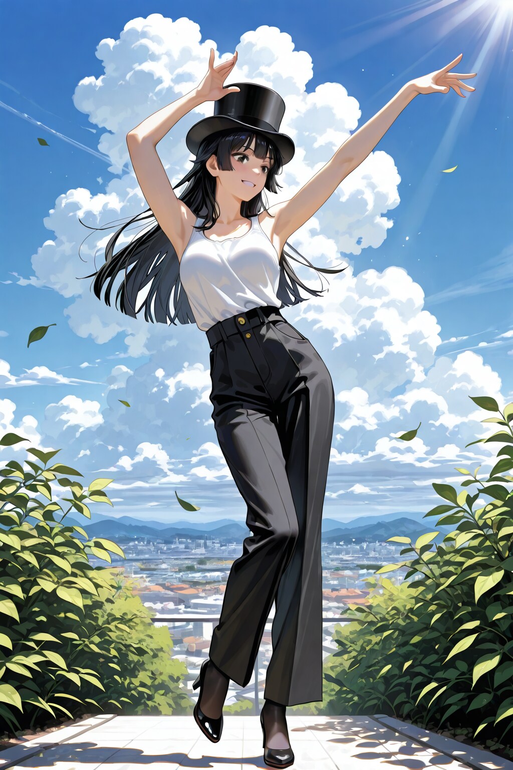 かっこかわいいダンサー白鳥英美梨の高尾山公演
