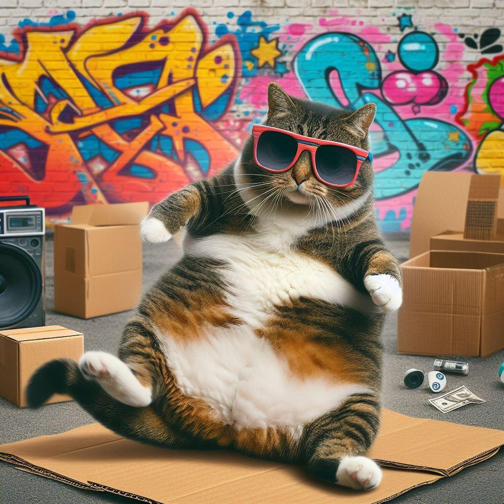 肥えた猫