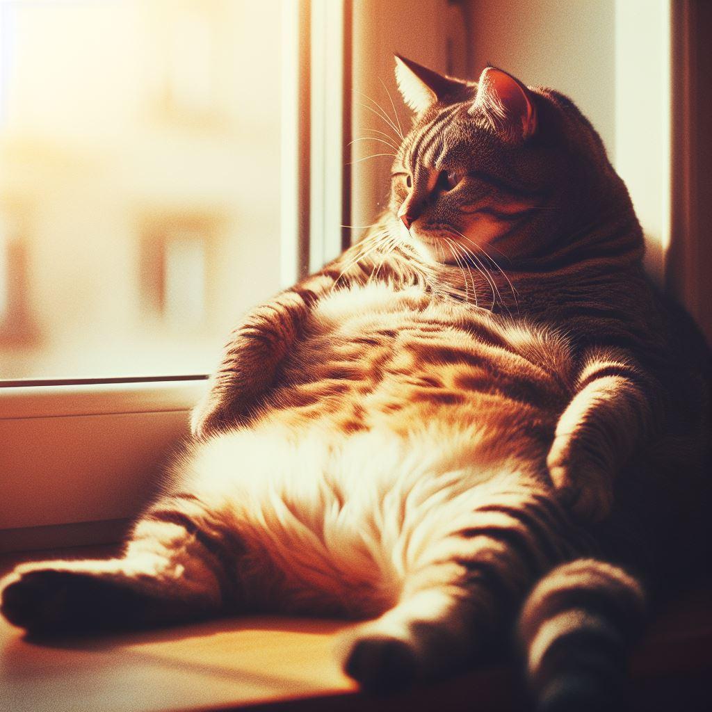 肥えた猫