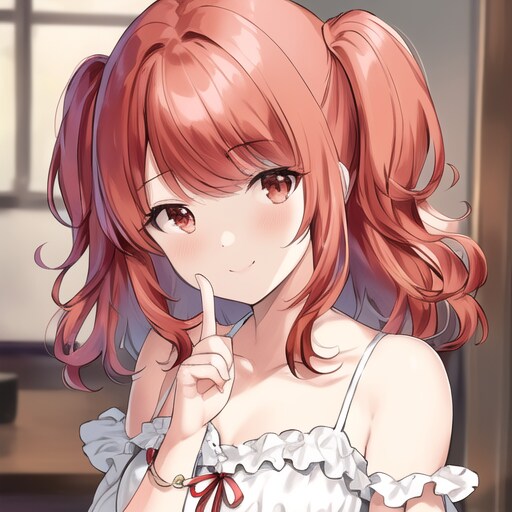 赤髪ハーフツインちゃん