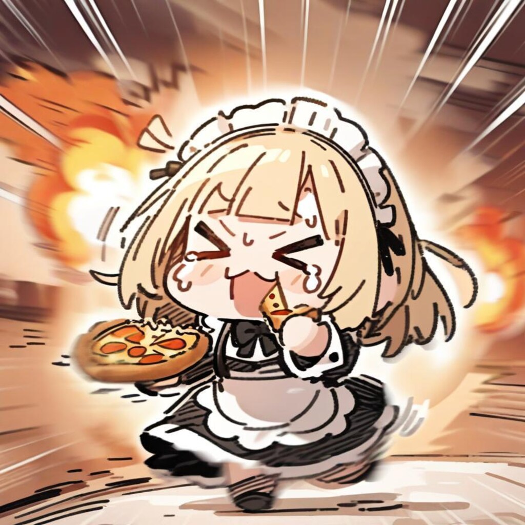 🍕20秒で限界を迎える悪い顔メイドちゃん🍕
