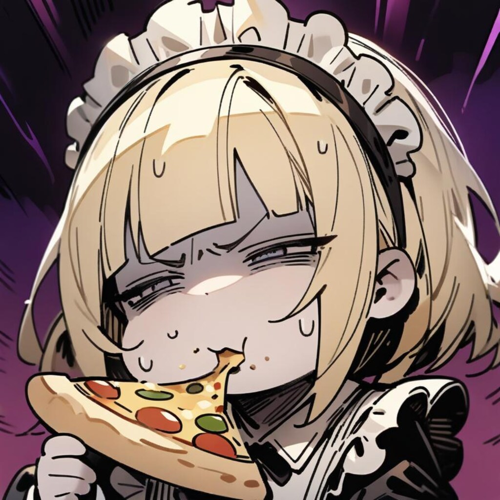 🍕20秒で限界を迎える悪い顔メイドちゃん🍕