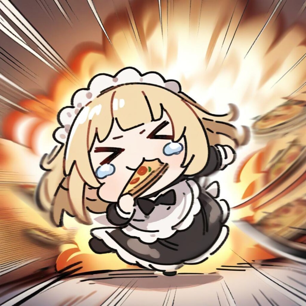 🍕20秒で限界を迎える悪い顔メイドちゃん🍕