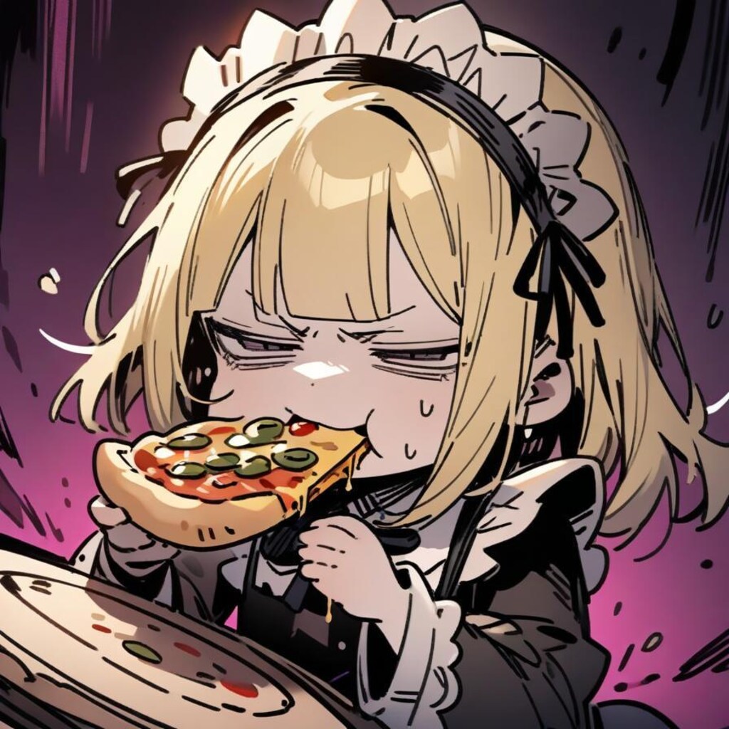 🍕20秒で限界を迎える悪い顔メイドちゃん🍕
