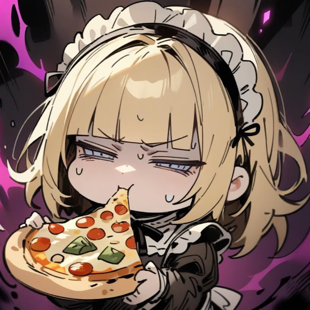 🍕20秒で限界を迎える悪い顔メイドちゃん🍕