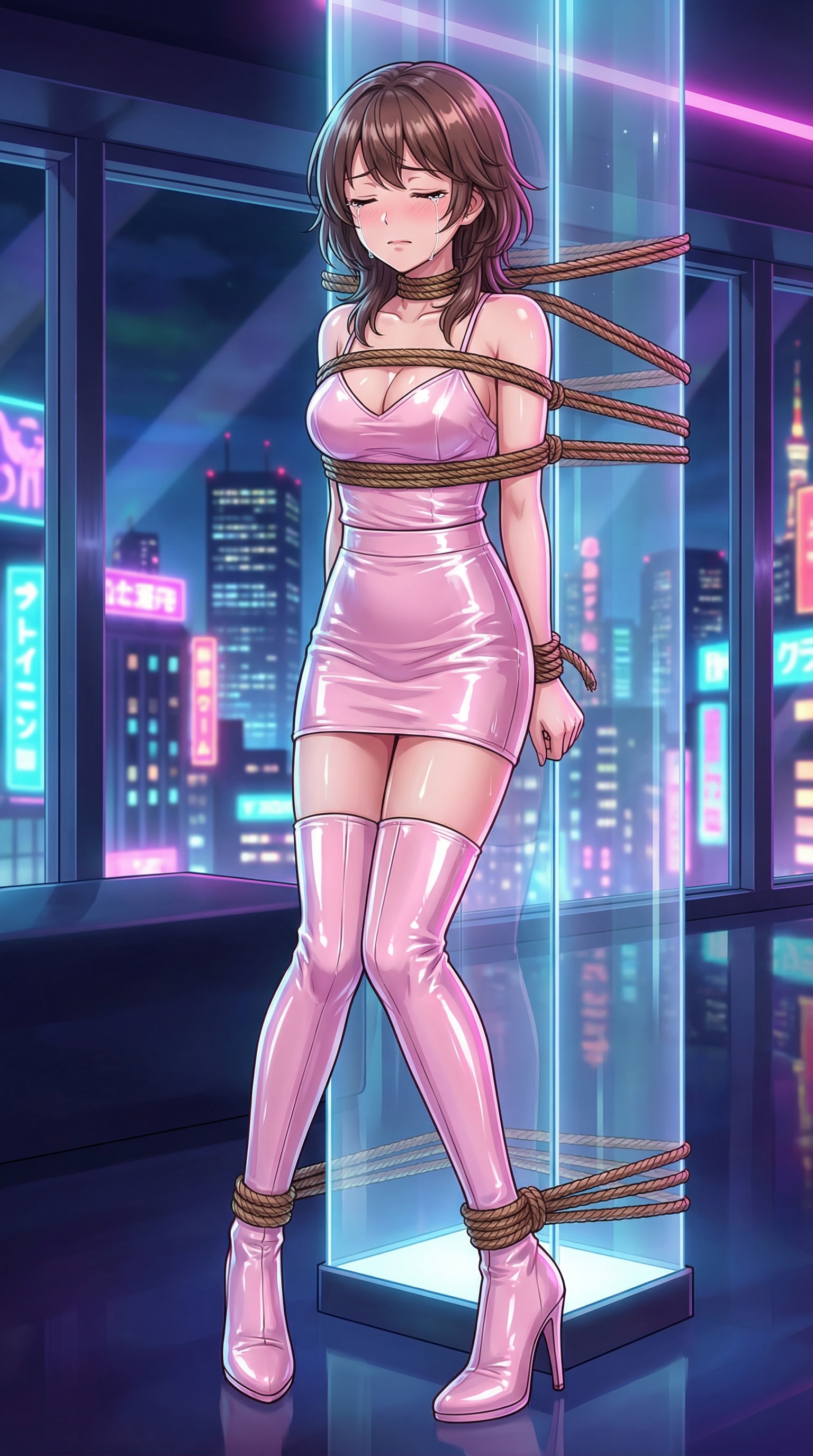 無力化されたナイフ使い女子アヤ