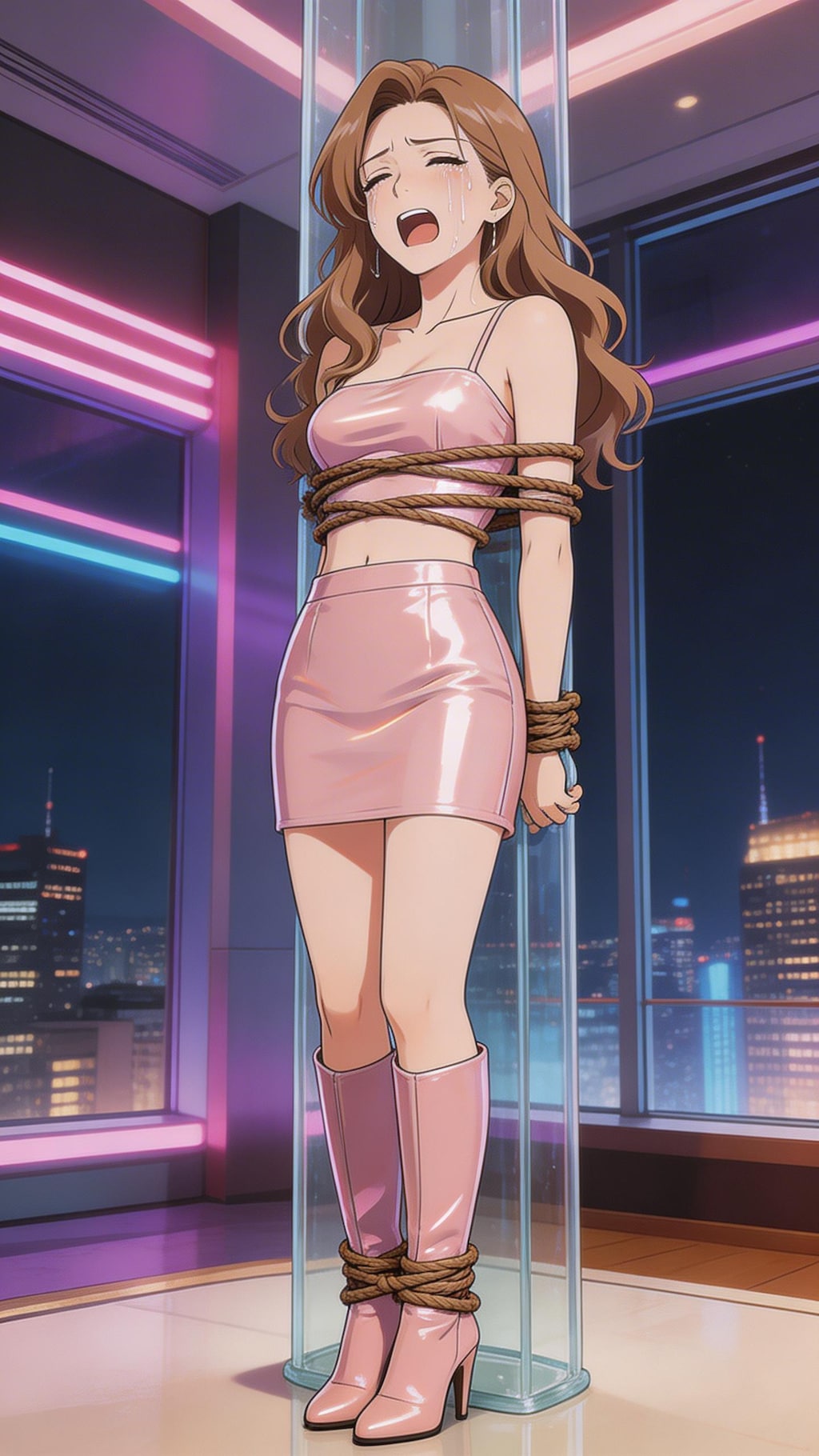 無力化されたナイフ使い女子アヤ