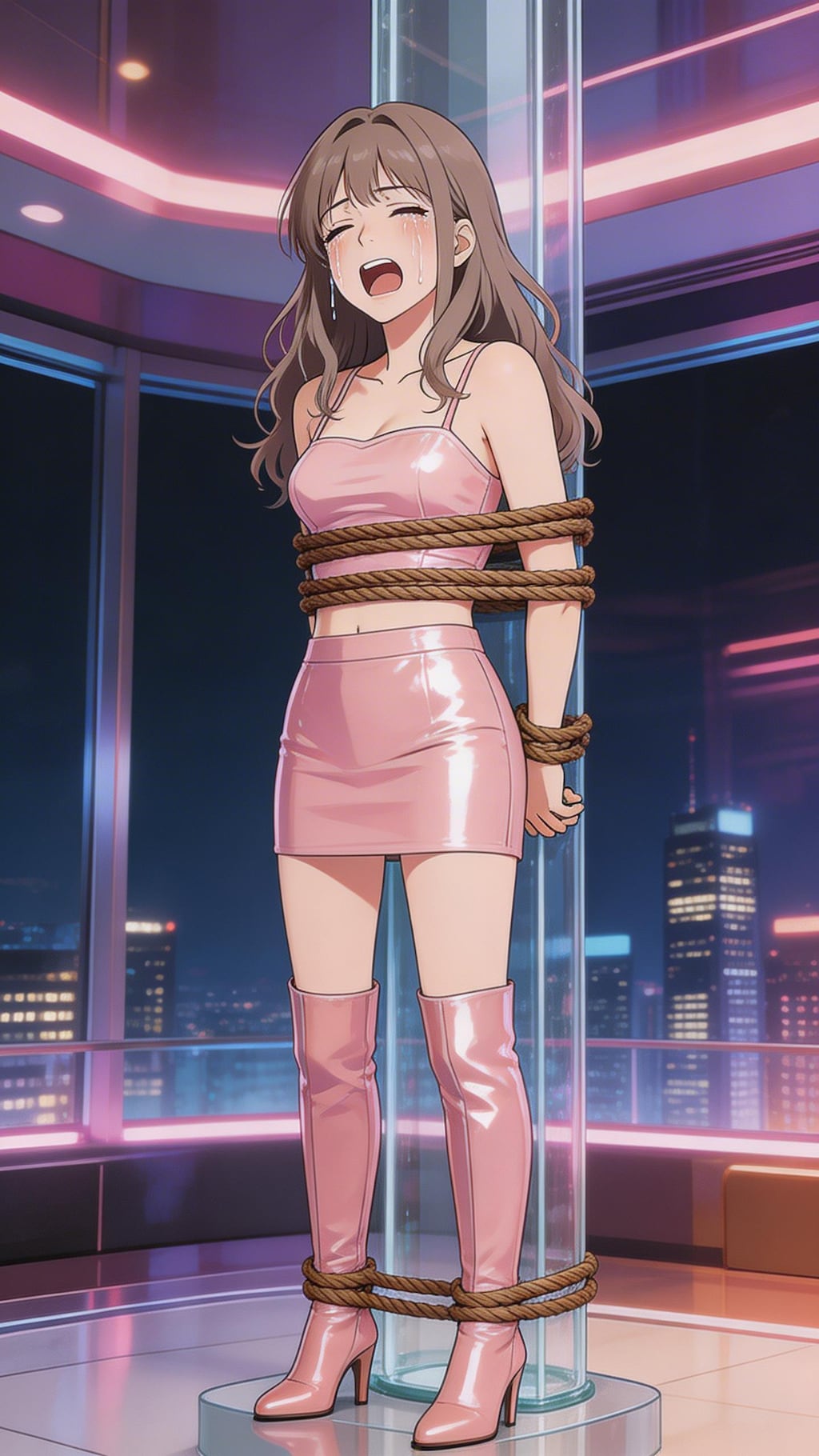 無力化されたナイフ使い女子アヤ