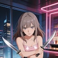 無力化されたナイフ使い女子アヤ 3枚目