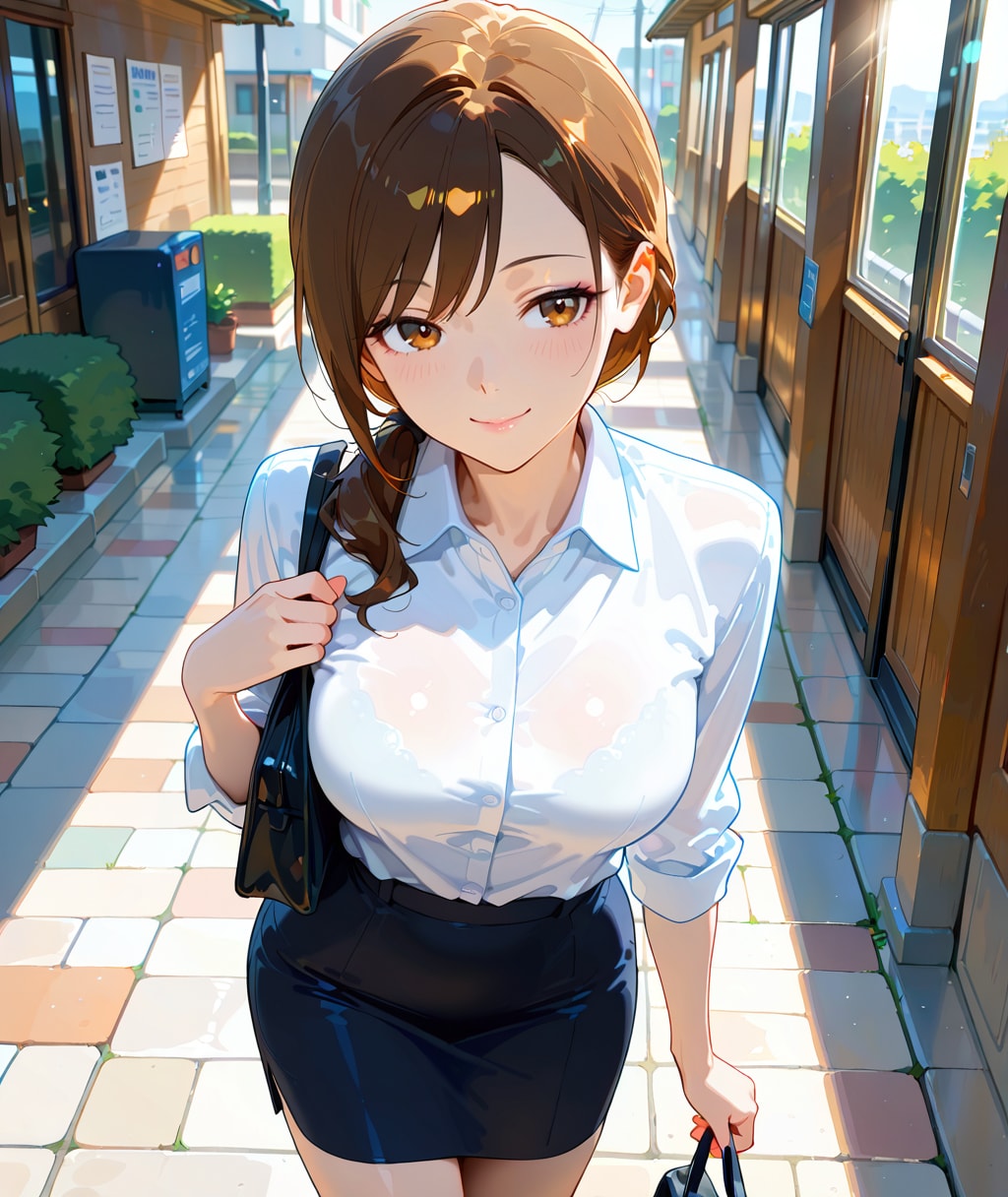 陽子｜朝の通勤路 | の人気AIイラスト・グラビア