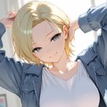 ショートカットの可愛い彼女 2枚目