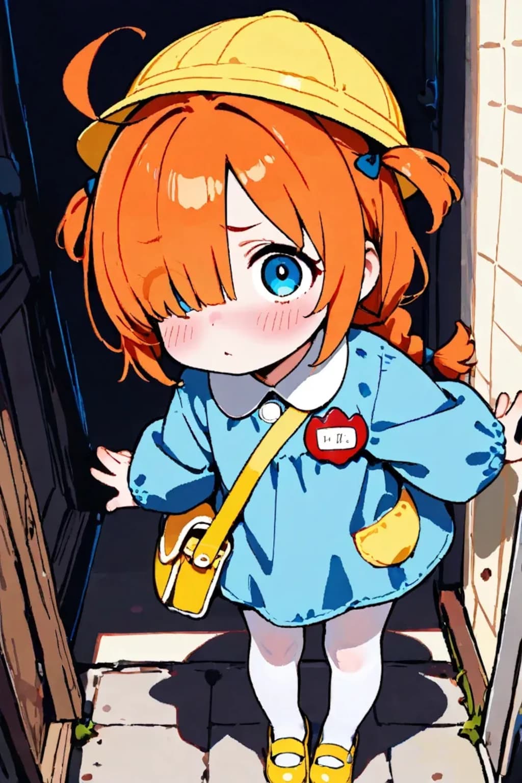 幼稚園児になった目隠れちゃん☆