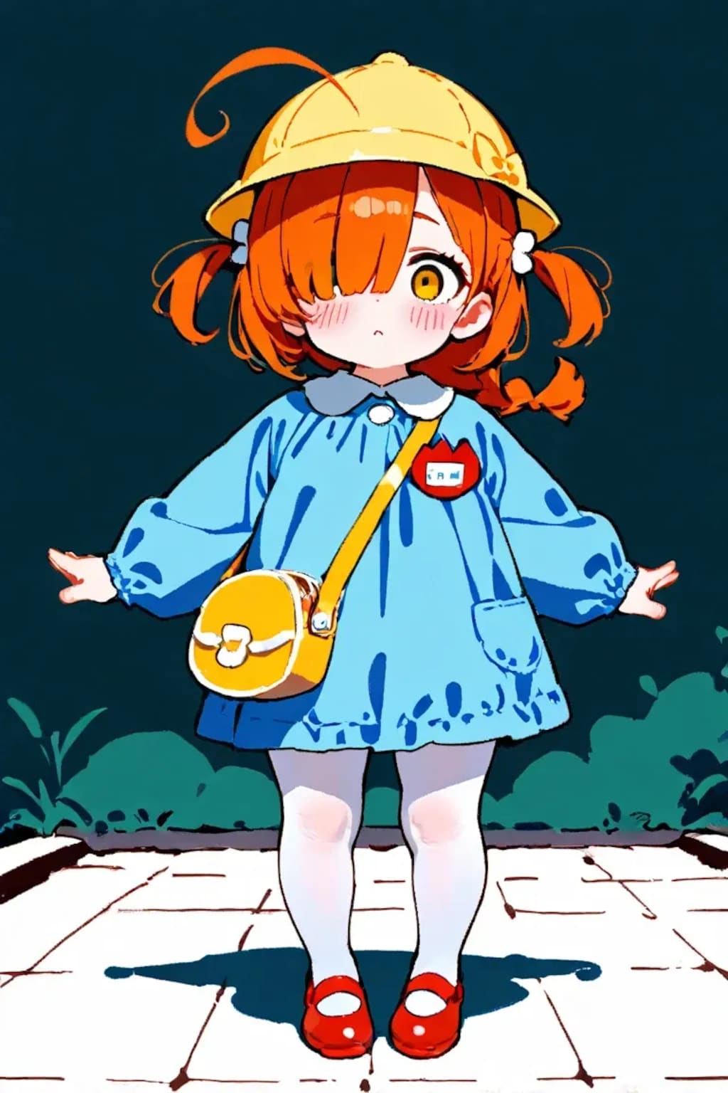 幼稚園児になった目隠れちゃん☆