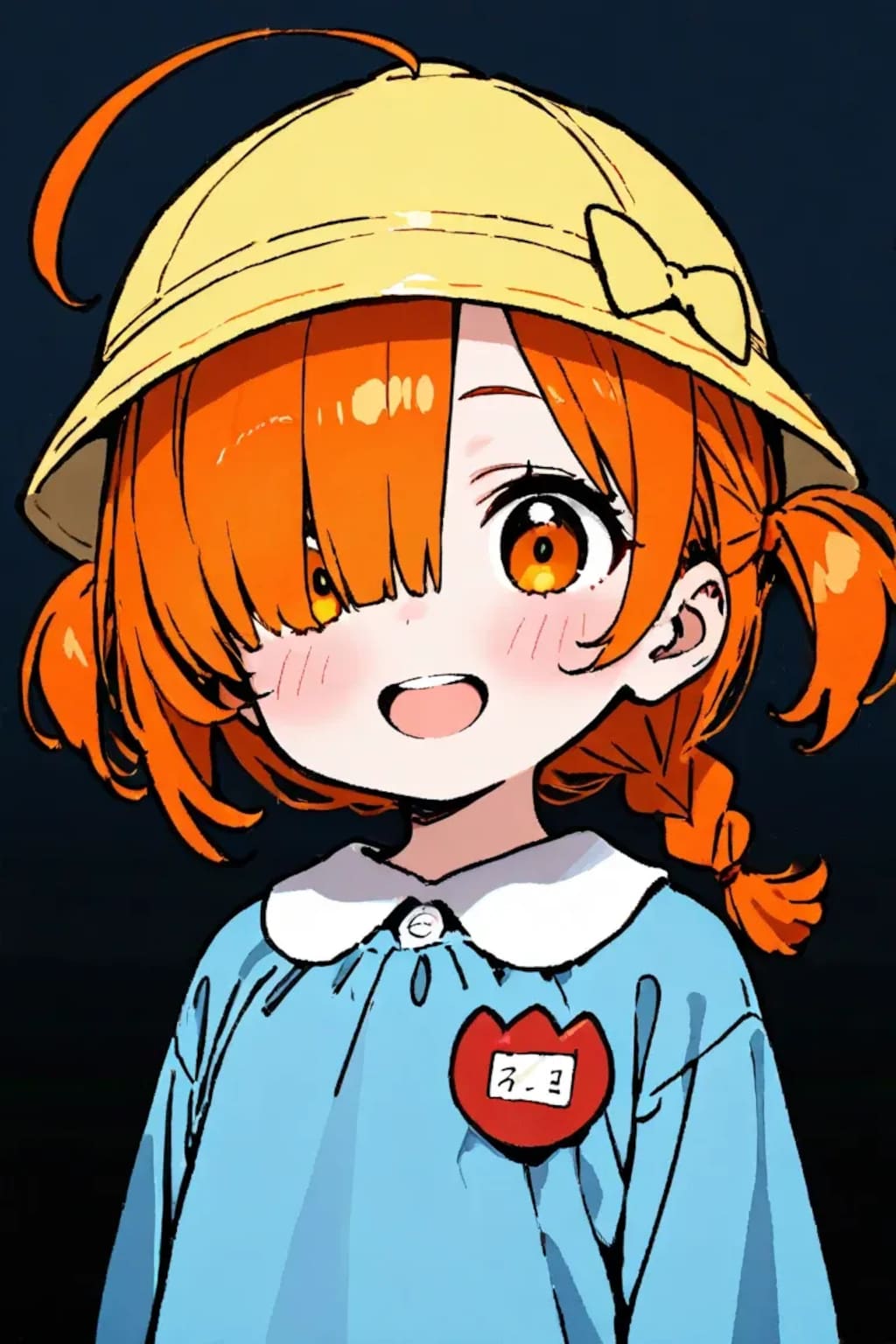 幼稚園児になった目隠れちゃん☆