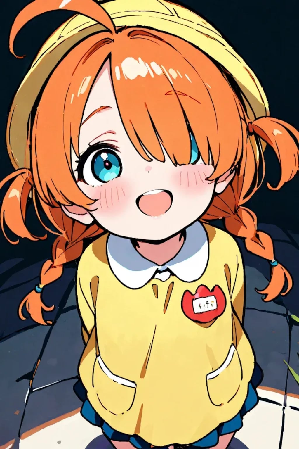 幼稚園児になった目隠れちゃん☆