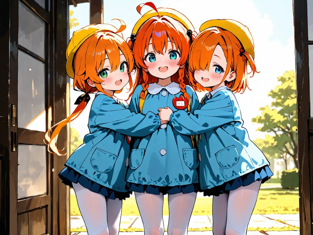 幼稚園児になった目隠れちゃん☆