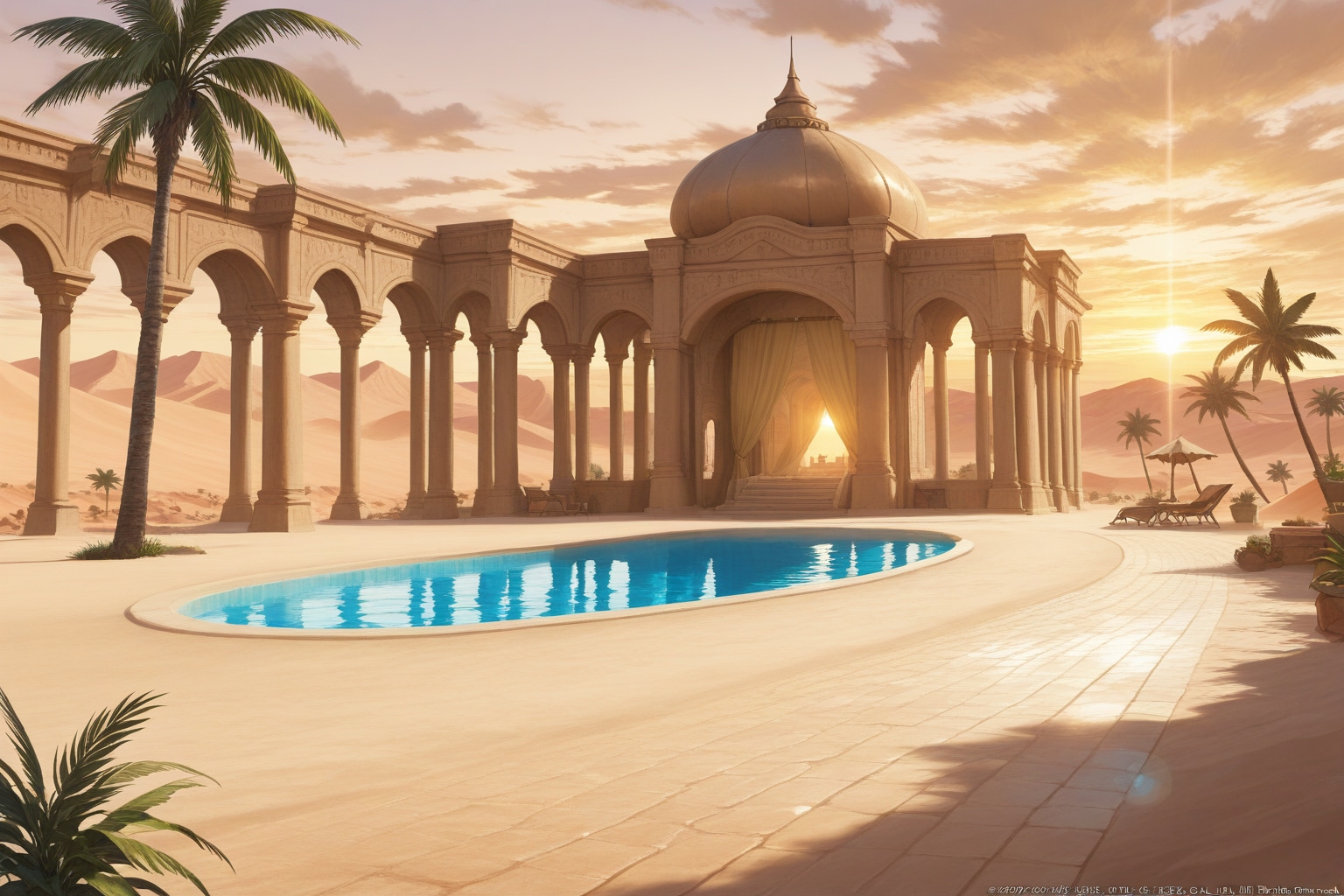 砂漠の建物 | の人気AIイラスト・グラビア