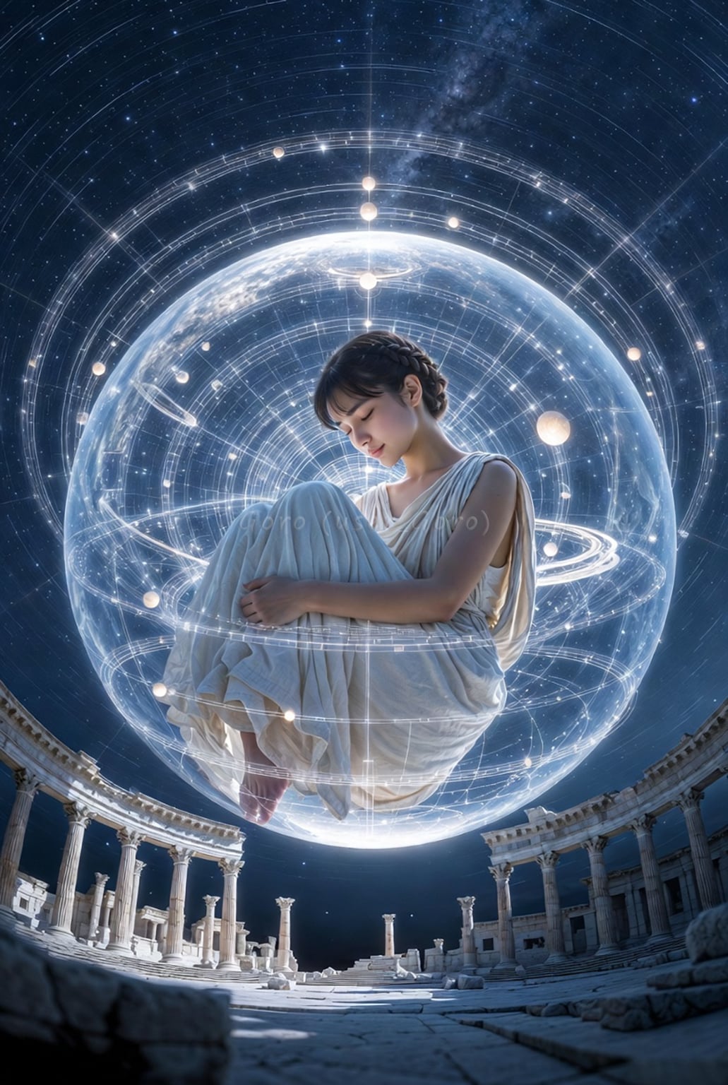 私に入ってくる天動説・地動説 | の人気AIイラスト・グラビア