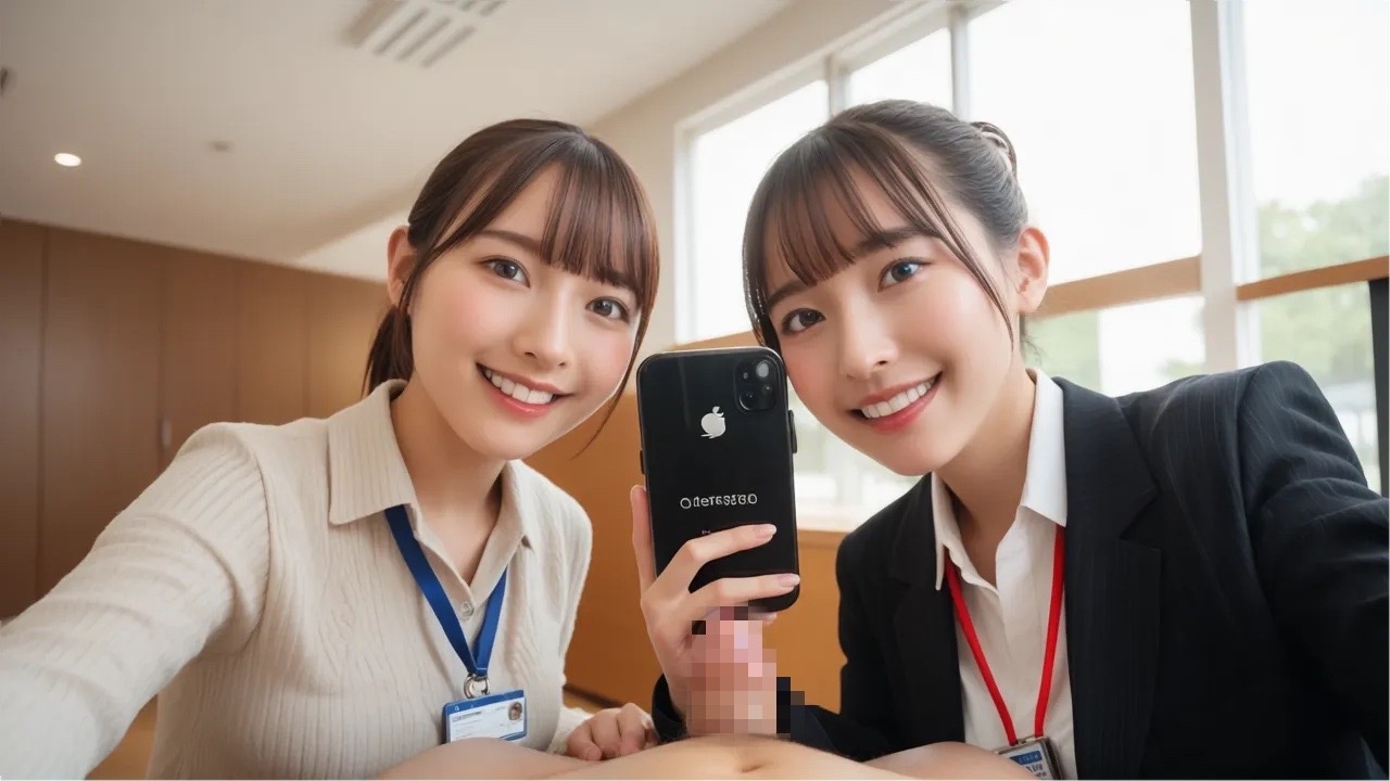オフィスで勃起バレて激写された📱✨