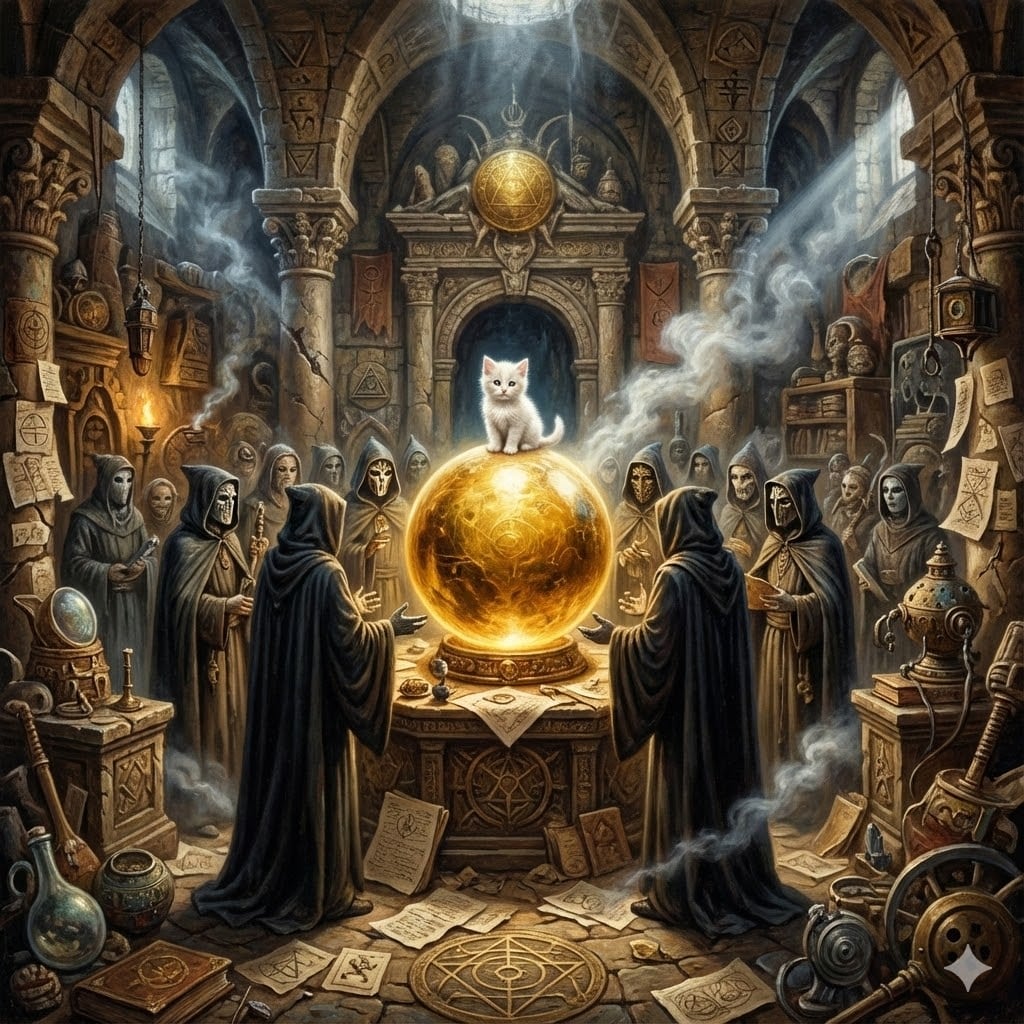 白い子猫を崇拝する秘密結社