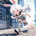 謎の海産物さまに夏服をプレゼントして頂いたのが嬉しくて、みんなに見せびらかす為に早速脱獄したうさぎ！！ 6枚目