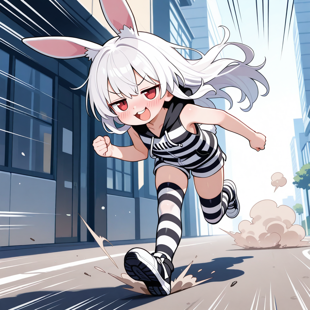 謎の海産物さまに夏服をプレゼントして頂いたのが嬉しくて、みんなに見せびらかす為に早速脱獄したうさぎ！！