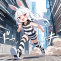 謎の海産物さまに夏服をプレゼントして頂いたのが嬉しくて、みんなに見せびらかす為に早速脱獄したうさぎ！！ 4枚目