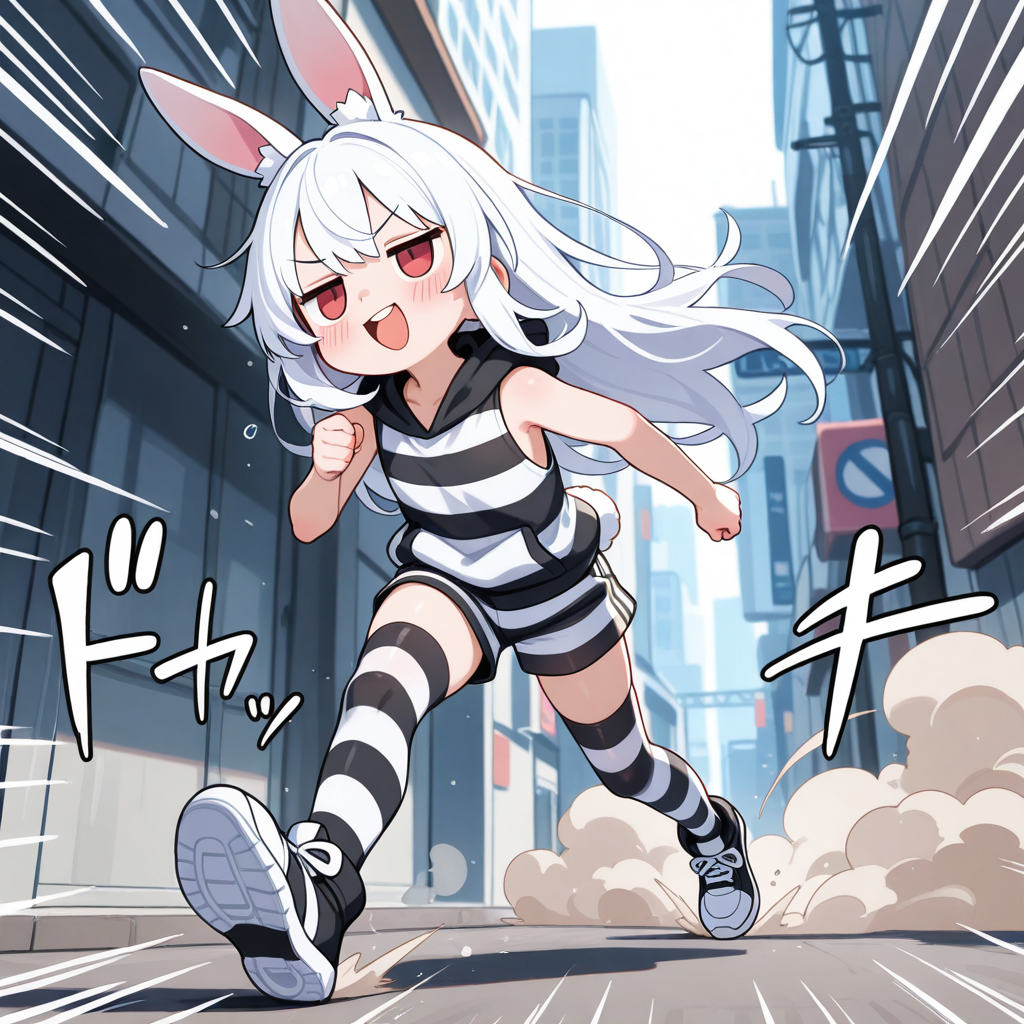 謎の海産物さまに夏服をプレゼントして頂いたのが嬉しくて、みんなに見せびらかす為に早速脱獄したうさぎ！！