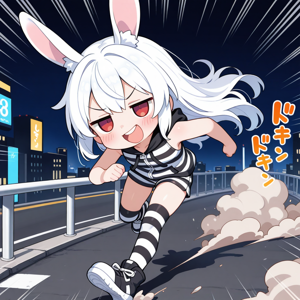 謎の海産物さまに夏服をプレゼントして頂いたのが嬉しくて、みんなに見せびらかす為に早速脱獄したうさぎ！！