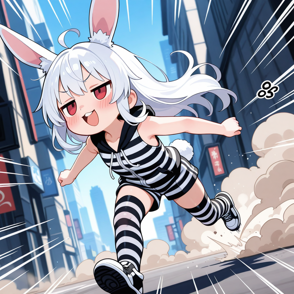 謎の海産物さまに夏服をプレゼントして頂いたのが嬉しくて、みんなに見せびらかす為に早速脱獄したうさぎ！！