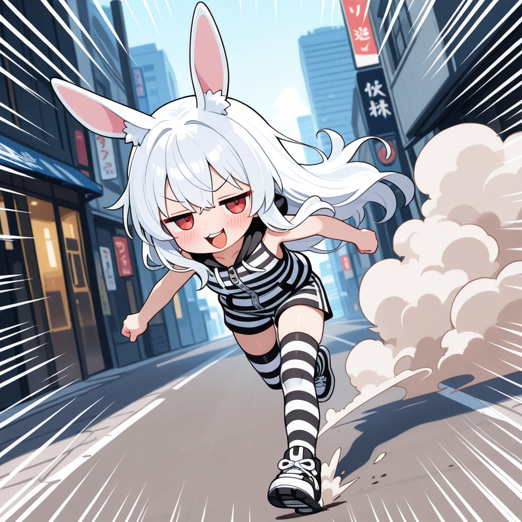 謎の海産物さまに夏服をプレゼントして頂いたのが嬉しくて、みんなに見せびらかす為に早速脱獄したうさぎ！！