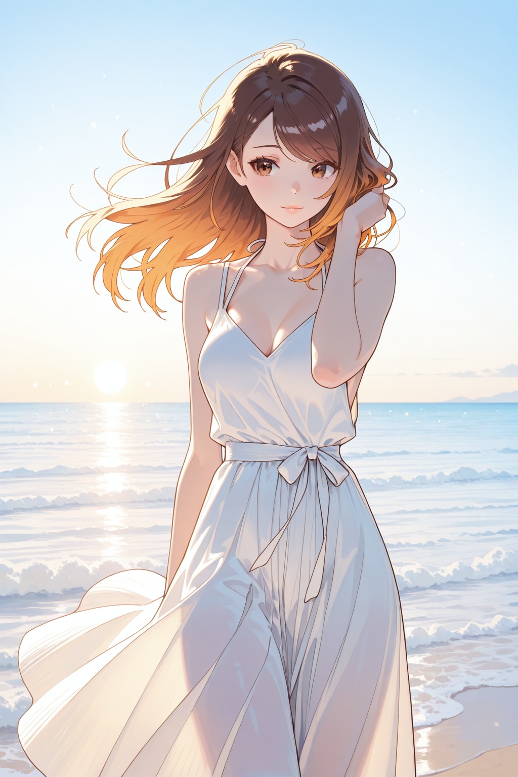 sleeveless black hi neck dress(BONSAI版失敗)
