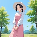 桃花とロングスカート　その２ 3枚目