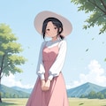 桃花とロングスカート　その２ 4枚目
