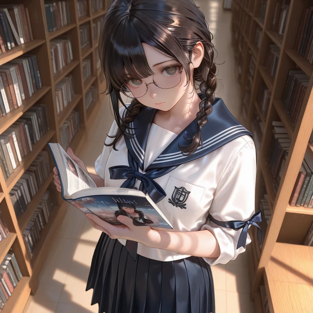 黒髪眼鏡三つ編み地味子だけど…