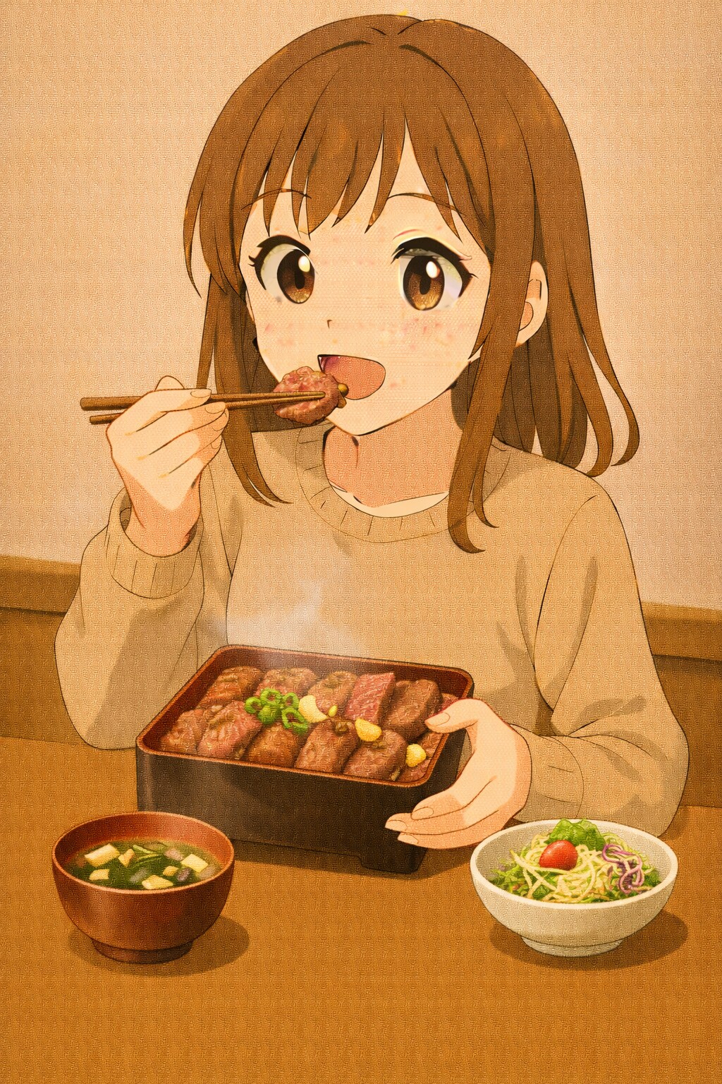 ステーキ重 | の人気AIイラスト・グラビア